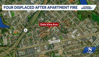 Fire displaces 4 at California apartment complex