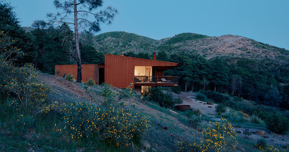 faulkner architects brings off-grid living to northern california