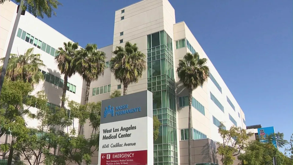 The Kaiser Permanente West Los Angeles Medical Center at 6041 Cadillac Ave in Los Angeles. (KTLA) 