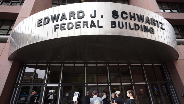 Edward J. Swartz Federal Building in downtown San Diego. (Photo by Chris Stone/Times of San Diego)