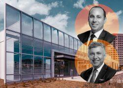 IRA Capital co-founders Amer Kasm and Mohannad Malas and 2722 Michelson Drive in Irvine (IRA Capital, LBA Realty)