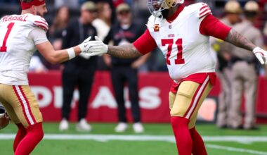 49ers inactive list: No Trent Williams or Ricky Pearsall tonight