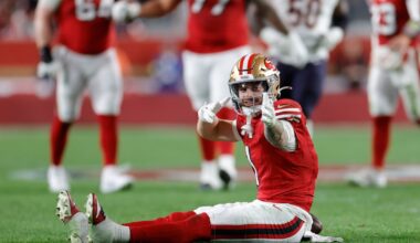 49ers add a starter to the injury report; Ricky Pearsall is officially questionable