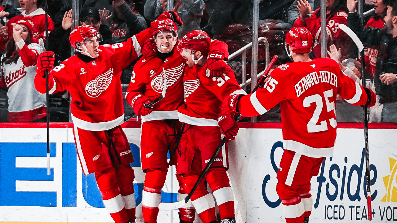 RECAP: Red Wings’ 4-2 victory over Sharks was ‘a big bounce-back game’
