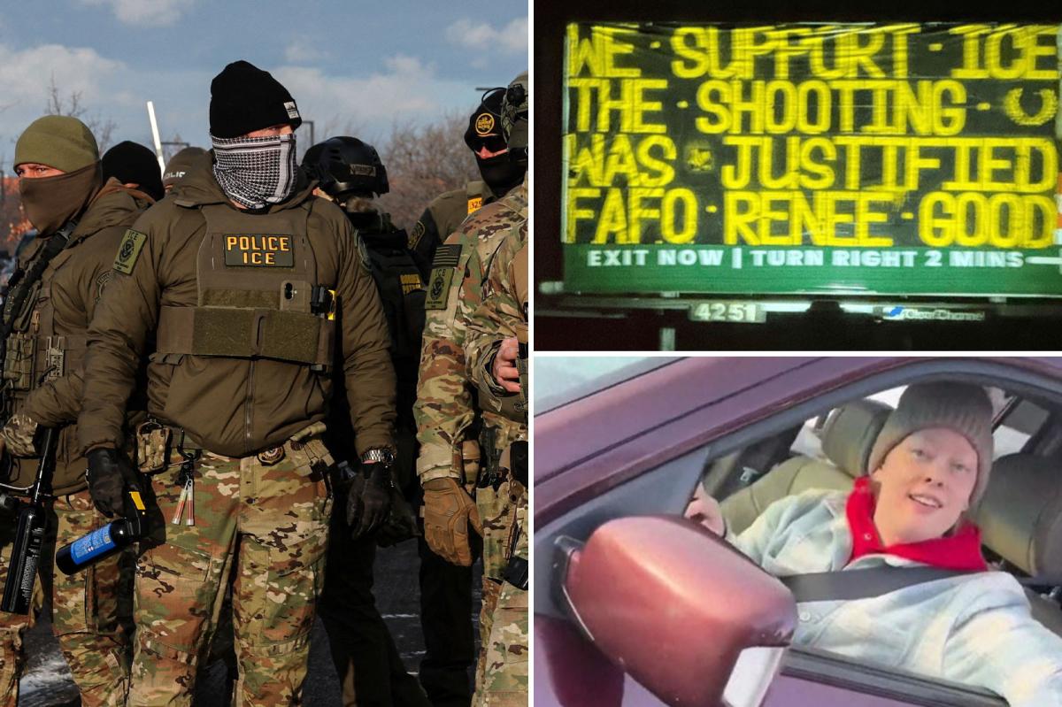 California freeway billboard hijacked with pro-ICE message