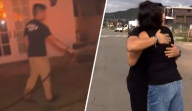 Off-duty firefighter reunites with family whose home he tried to save from Palisades Fire – NBC Los Angeles