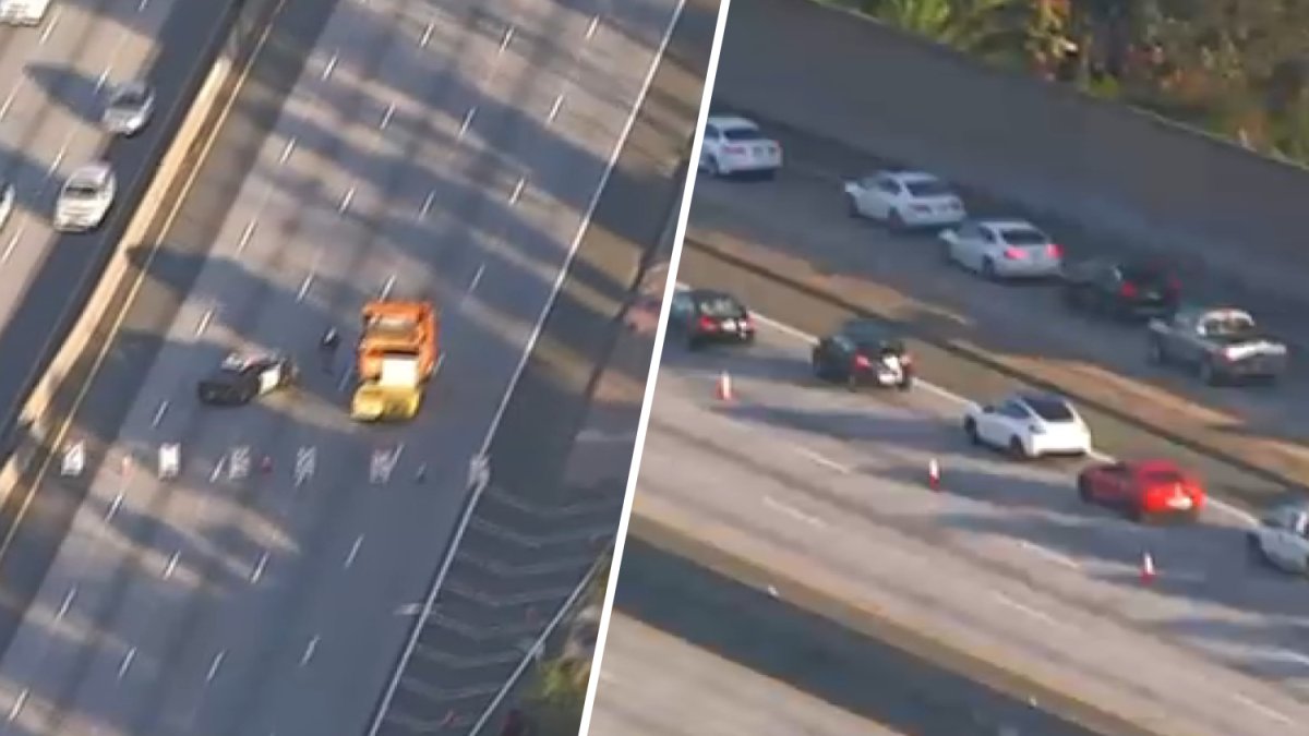 Shooting investigation shuts down 10 Freeway lanes in South LA – NBC Los Angeles