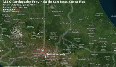 Possible Earthquake Shakes San Jose, Costa Rica Minutes Ago