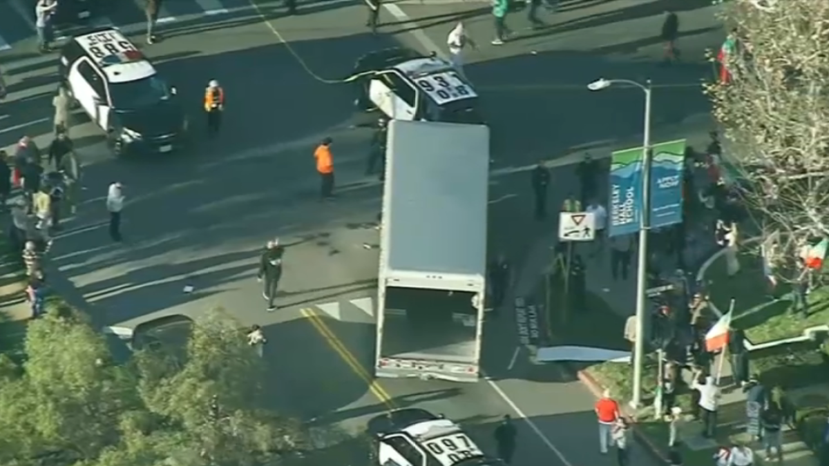 U-Haul driver in Westwood Iran demonstration arrested – NBC Los Angeles