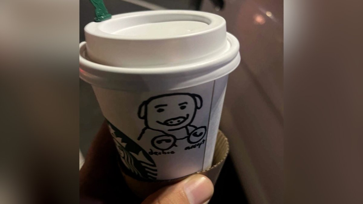 Deputy receives coffee cup with pig drawing from Norwalk Starbucks – NBC Los Angeles