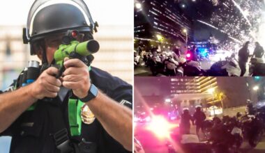 LAPD banned from using non-lethal weapons on violent anti-ICE protestors