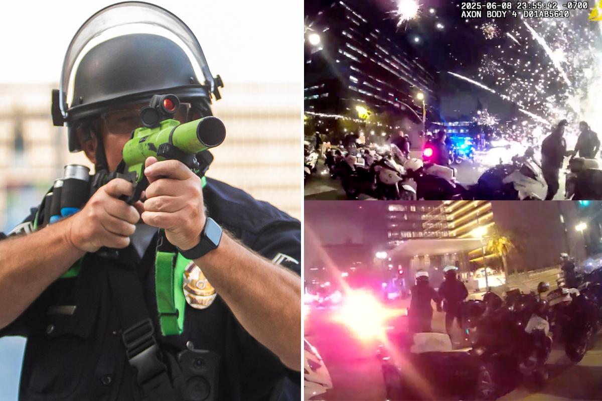 LAPD banned from using non-lethal weapons on violent anti-ICE protestors
