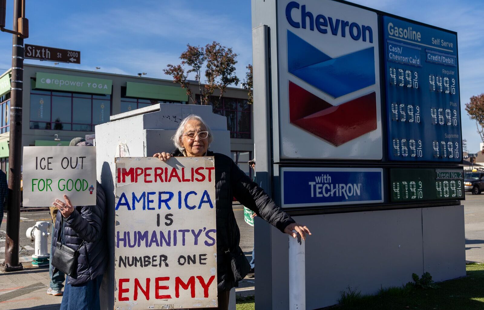 Anti-ICE, anti-war protesters came out in Berkeley this weekend