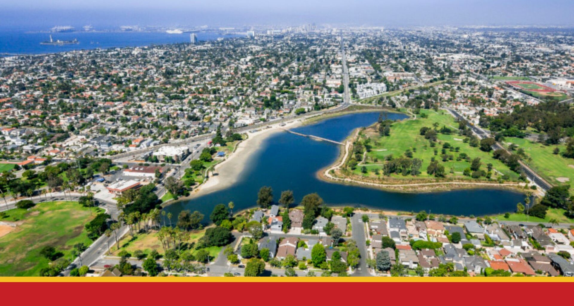 Aerial view of the City of Long Beach