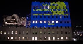 Inside Lush’s ‘bat signal’ call for Gov. Newsom to commute California’s death row