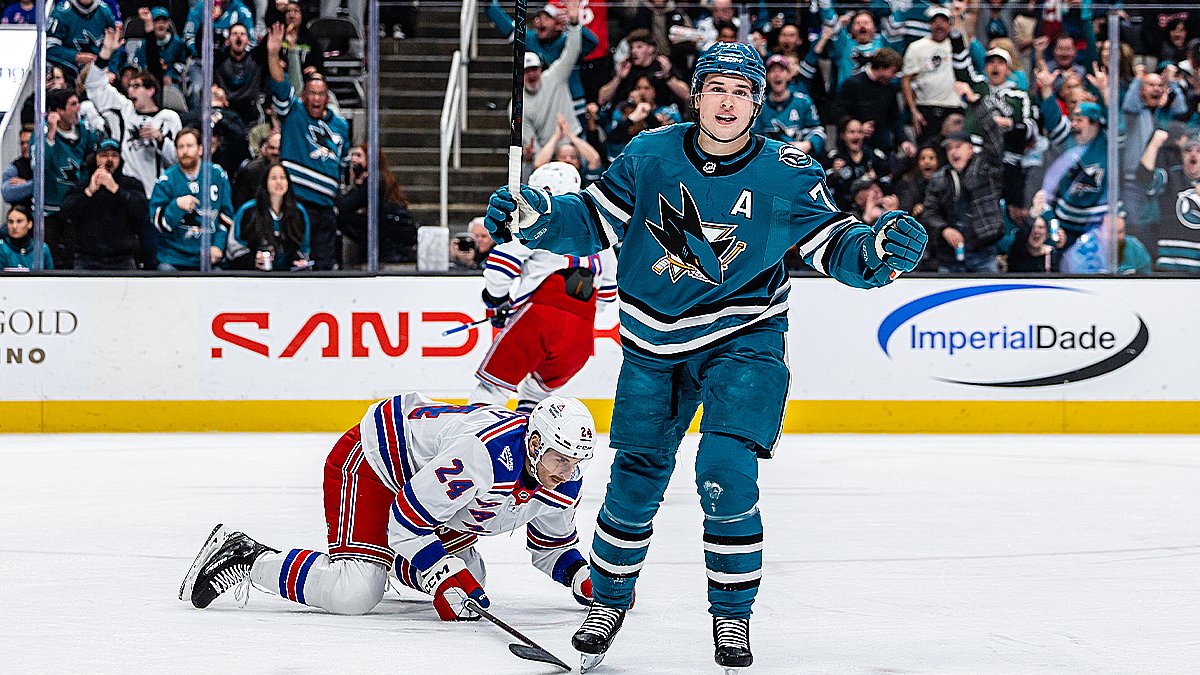 Macklin Celebrini’s two-goal night lead Sharks past Rangers – NBC Sports Bay Area & California