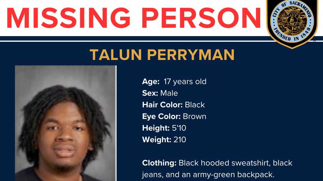 17-year-old boy missing in Sacramento, police say