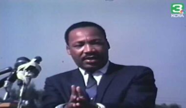 Dr. Martin Luther King Jr. speaks in Sacramento in 1967
