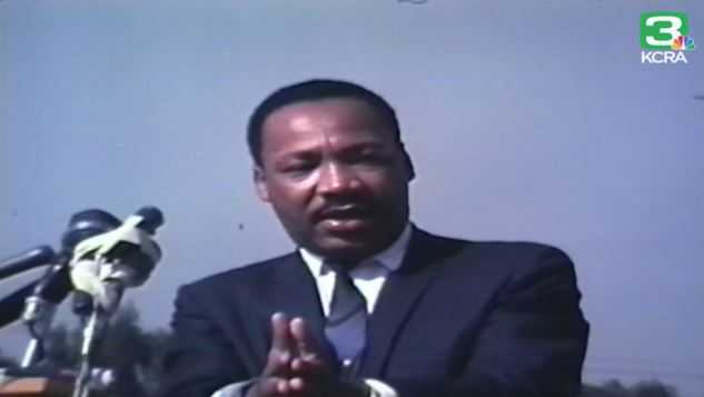 Dr. Martin Luther King Jr. speaks in Sacramento in 1967