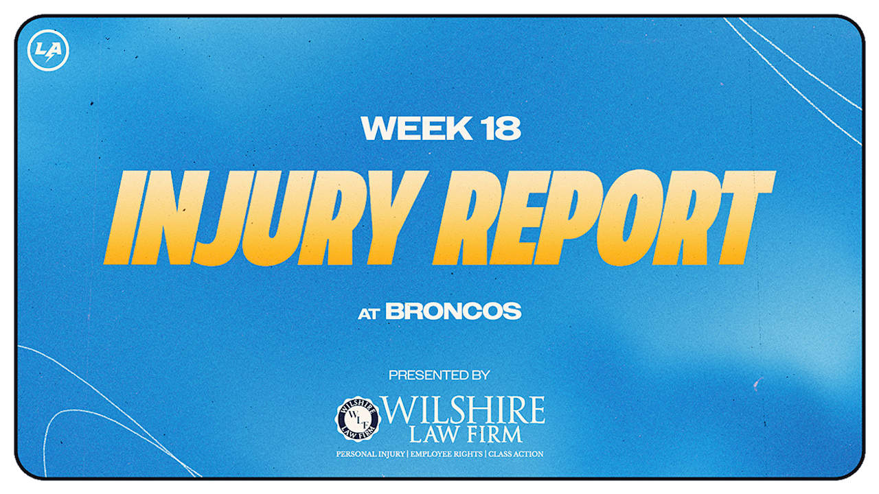 Los Angeles Chargers Denver Broncos Injury Report Week 18 2025
