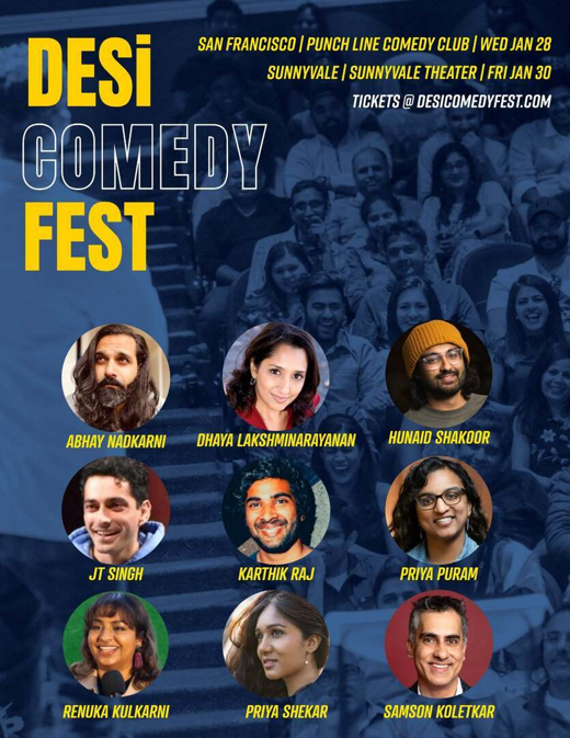 Desi Comedy Fest Wed Jan 28 7:30pm at Punch Line San Francisco San Francisco
