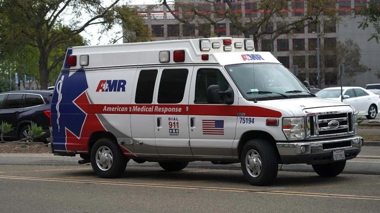 AMR ambulance service. Photo by Chris Stone