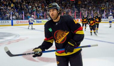 Sharks acquire winger Kiefer Sherwood from Canucks