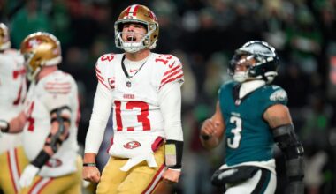Niners defeat defending champs for NFC wild-card win