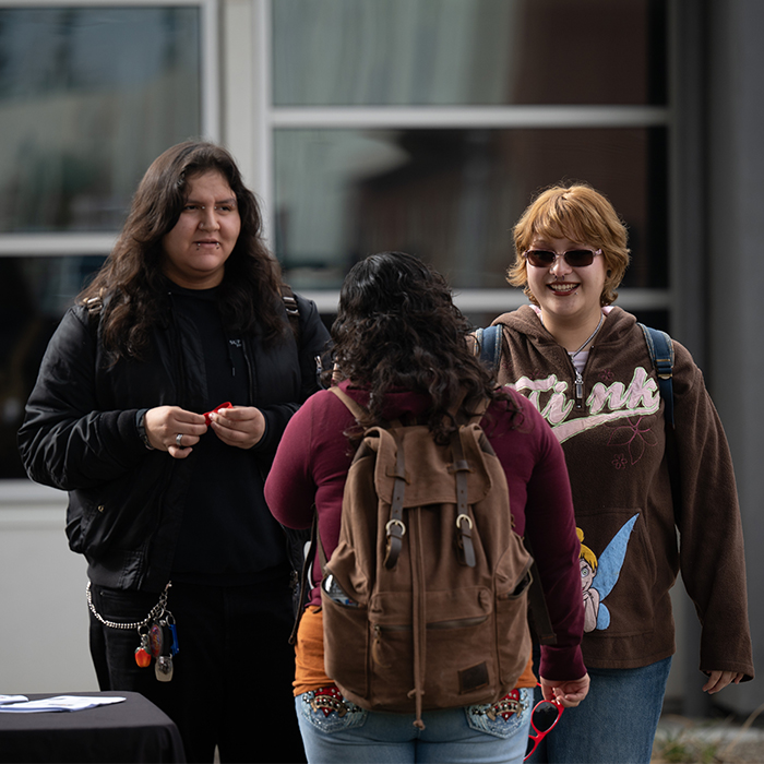 BC students hanging out during Rally