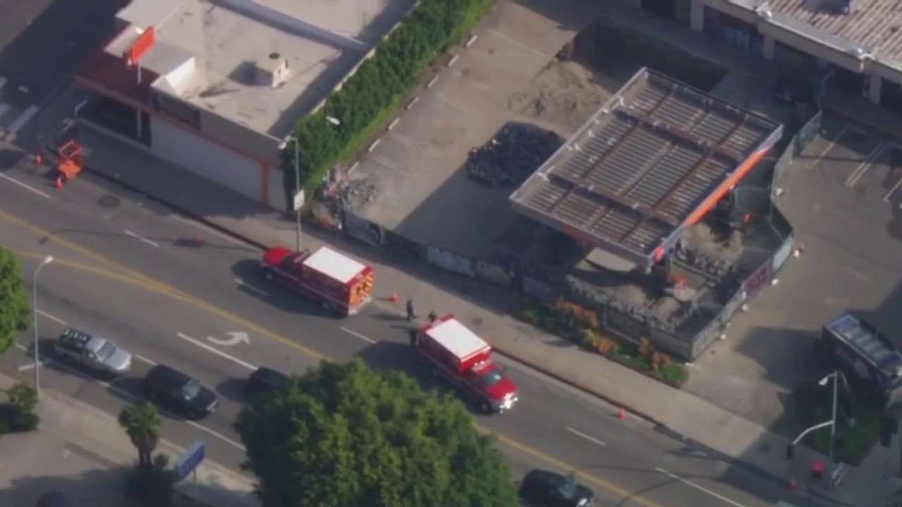 Ambulance, food delivery robot collide in Hollywood