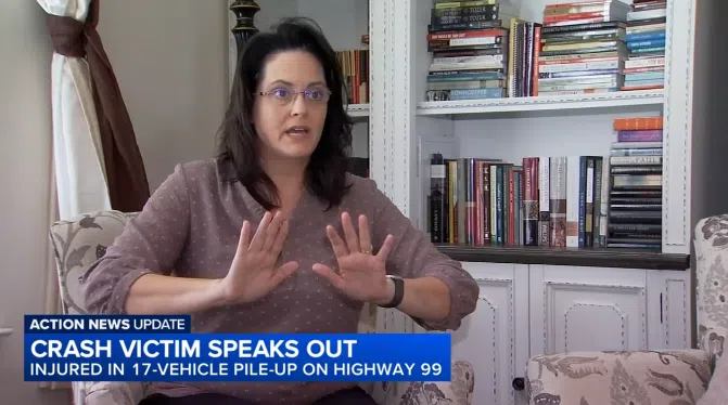 Clovis ,Mother Survives Multi-Vehicle Crash on Highway 99, Thankful to be Alive