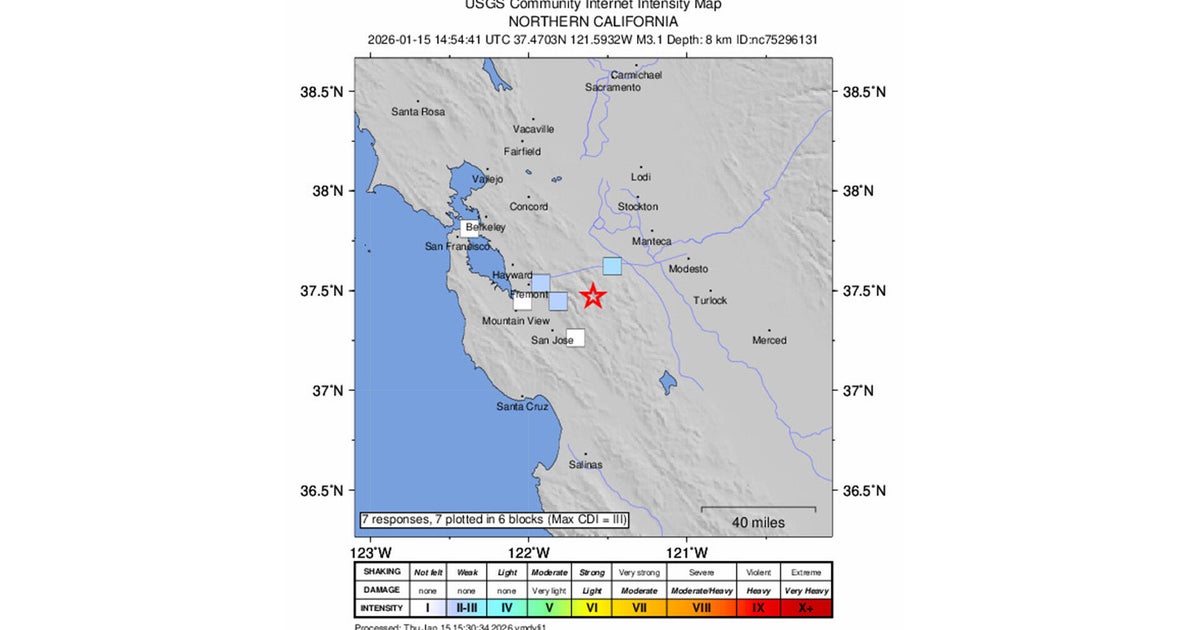 Minor earthquake jolts South Bay near San Jose
