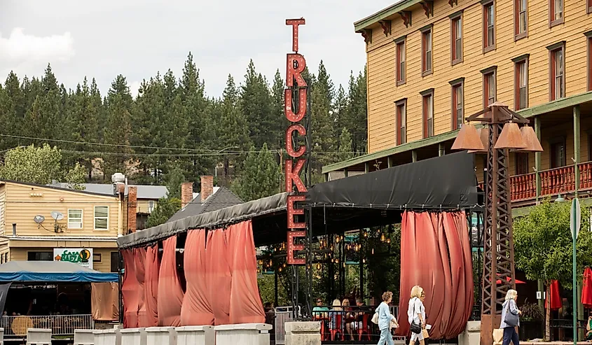 Downtown Truckee, California.