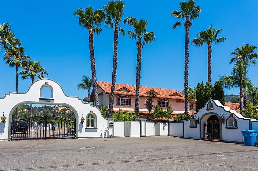 A scene from Cloverdale, California.