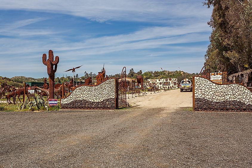 A sculpture garden in Aguanga, California.