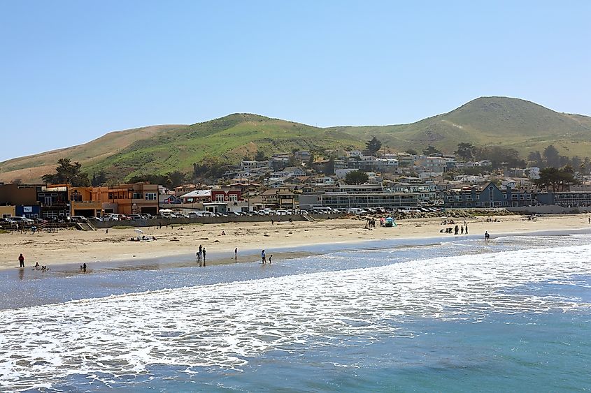 Cayucos, California a coastal town in San Luis Obispo County 