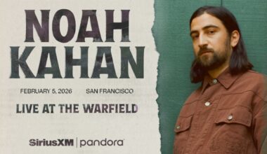 Noah Kahan Headlines One-Night-Only SiriusXM Concert in San Francisco