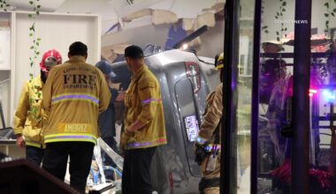 Long Beach: Car Crash Sends One Vehicle Inside Pharmacy