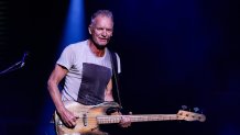 Sting performs during his STING 3.0 tour at Fillmore Detroit on Tuesday, Sept. 17, 2024.