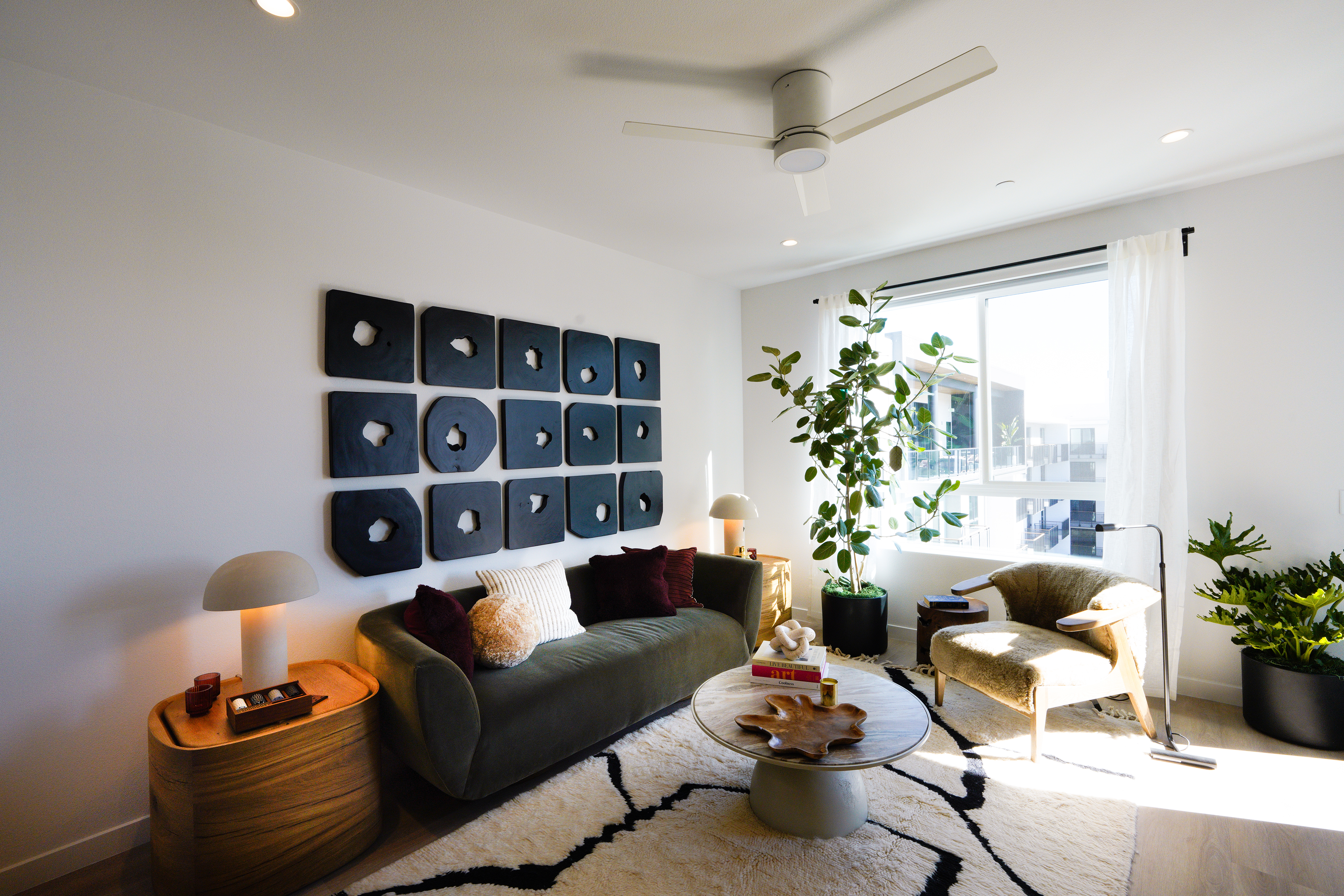 A one-bedroom, 749-square-foot unit at the Alexan Camellia Apartments. (Nelvin...