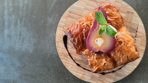 The S'mores Croissant at Izola artisan bakery in San Diego's East Village. (Jeffrey Lamont Brown)