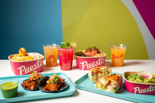 A selection of dishes at newly opened Puesto Taco Bar in Sorrento Mesa. (Mandie Geller)
