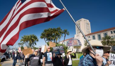 San Diego protesters join nationwide ‘Free America Walkout’ one year after Trump’s return – San Diego Union-Tribune