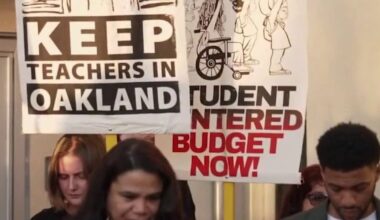 Teachers, parents rally as Oakland Unified School Board weighs cuts to close $50M budget gap