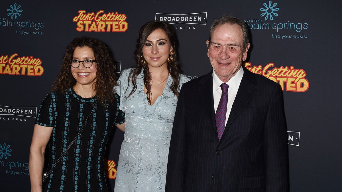 Tommy Lee Jones's daughter attends a premiere with him