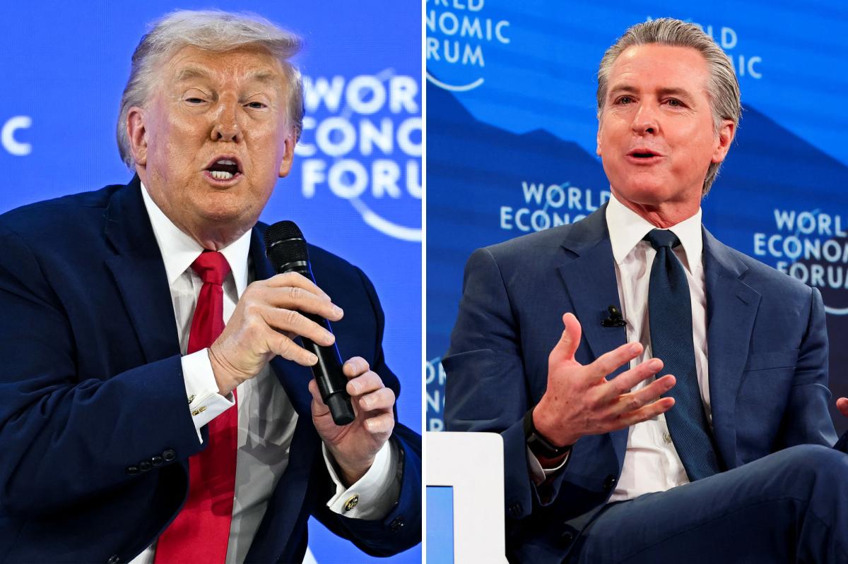 President Trump blasts Gov. 'Newscum' for 'embarrassing' US at Davos while California crumbles