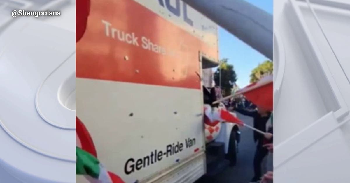U-Haul driver plows through LA protesters calling for change in Iranian government