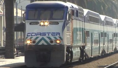 Two arrested for riding on top of a Coaster train in Del Mar