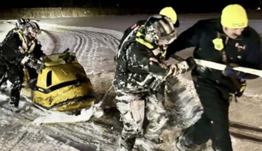 Oakland County Search and Rescue team saves man after snowmobile breaks ice