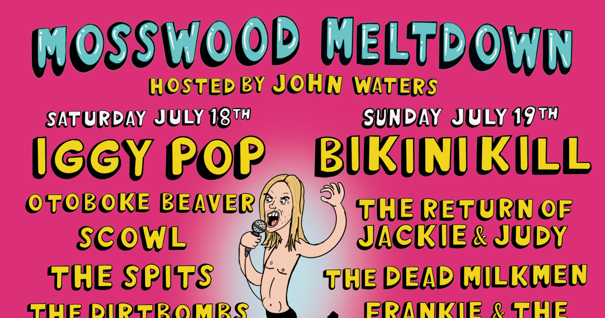 From Iggy Pop to Bikini Kill: Mosswood Meltdown’s 2026 lineup is here
